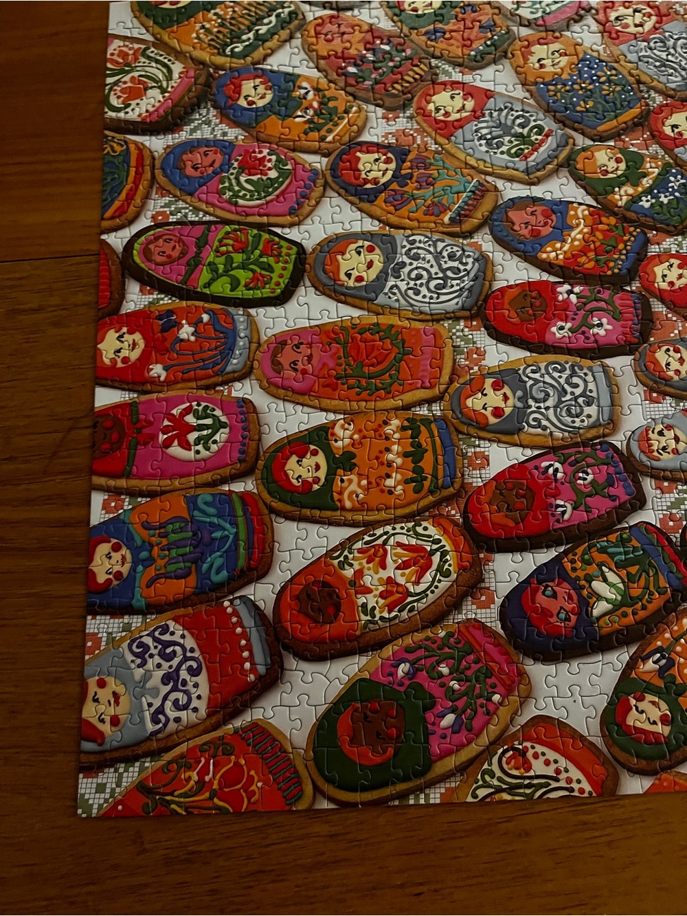 Matryoshka Nesting Doll Cookies 1000 Piece Jigsaw Puzzle Cobble Hill - Picture 3 of 6